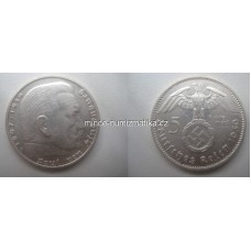 5 Reich Mark 1939 F svastika